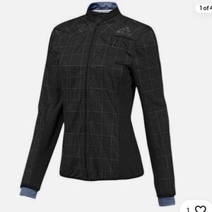 Adidas Women Climaproof Jacket Supernova Reflective Running Sport Black